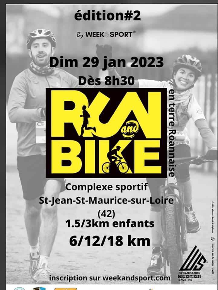 Le CRRA toujours solidaire des activités pleine nature autour de chez nous , 🏃/🚴 RUn & Bike en Terre Roannaise sur la commune de Saint Jean Saint Maurice 💪👌